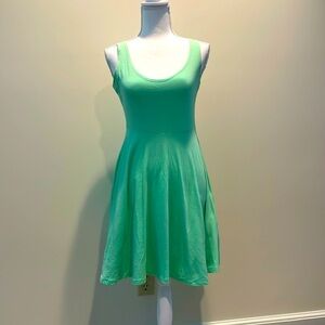 Sparkle & Fade Light Green Fit & Flare Tank Dress